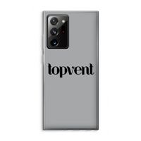 Topvent Grijs Zwart: Samsung Galaxy Note 20 Ultra / Note 20 Ultra 5G Transparant Hoesje