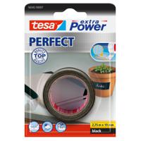 TESA extra Power Perfect 2,75 m Stof/Weefsel Zwart 1 stuk(s)