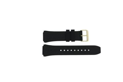 Horlogeband Guess GW0620L2 / W0620L2 / Asteria Rubber Zwart 18mm