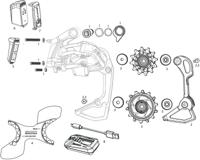 Sram achterderailleur "red axs e1" rear derail. axs e1 10-28/36t