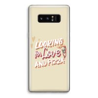 Pizza is the answer: Samsung Galaxy Note 8 Transparant Hoesje