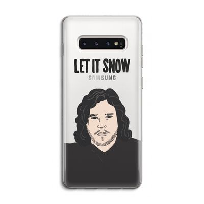 Let It Snow: Samsung Galaxy S10 4G Transparant Hoesje