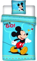 Disney Mickey Mouse Dekbedovertrek Let&apos;s Go- 140 x 200 cm - Polyester