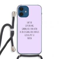 GSM: iPhone 12 mini Transparant Hoesje met koord