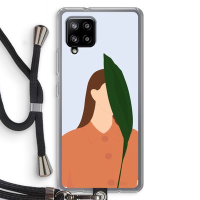 Leaf: Samsung Galaxy A42 5G Transparant Hoesje met koord