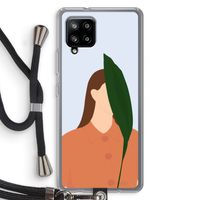 Leaf: Samsung Galaxy A42 5G Transparant Hoesje met koord Leaf: Samsung Galaxy A42 5G Transparant Hoesje met koord