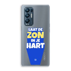 Laat de zon in je hart: Oppo Find X3 Neo Transparant Hoesje