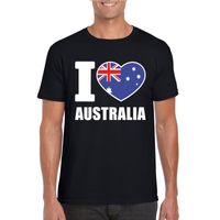 I love Australie supporter shirt zwart heren 2XL  -