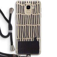 Moroccan stripes: Samsung Galaxy J6 (2018) Transparant Hoesje met koord