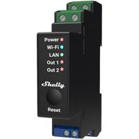 Shelly Pro 2PM power relay Zwart 2 - thumbnail