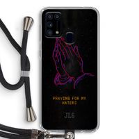 Praying For My Haters: Samsung Galaxy M31 Transparant Hoesje met koord