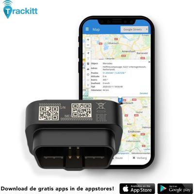 OBDII Trackitt GPS Tracker - Direct Plug & Play Speel Auto Volgsysteem voor Europa