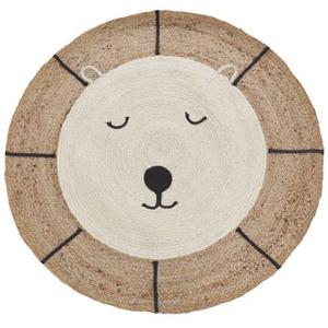 Beliani - KOVU - Vloerkleed - Beige - ø 120 cm - Jute