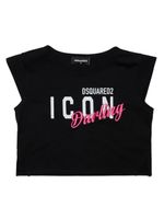 DSQUARED2 KIDS t-shirt Icon Darling en coton - Noir - thumbnail