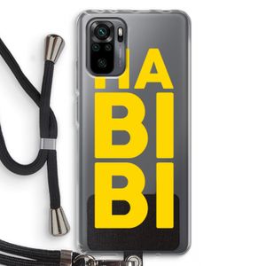 Habibi Majorelle : Xiaomi Redmi Note 10 Pro Transparant Hoesje met koord