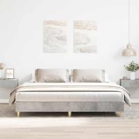 Bedframe zonder matras 200x200 cm spaanplaat betongrijs