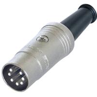 Rean AV NYS323 DIN-connector Stekker, recht Aantal polen: 7 Zwart 1 stuk(s)