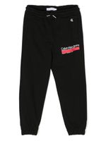 Calvin Klein Kids pantalon de jogging Hero à logo imprimé - Noir