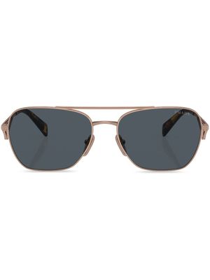 Prada Eyewear lunettes de soleil à monture pilote - Or