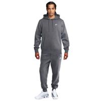 Nike Sportswear Club Fleece Joggingpak Hooded Grijs Zilver Wit