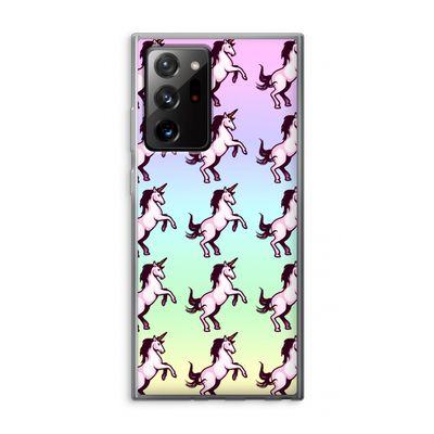 Musketon Unicorn: Samsung Galaxy Note 20 Ultra / Note 20 Ultra 5G Transparant Hoesje