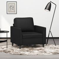 Fauteuil 60 cm kunstleer zwart