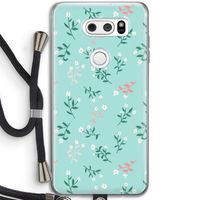 Small white flowers: LG V30 Transparant Hoesje met koord