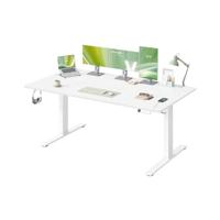 In Hoogte Verstelbaar Bureau met Usb Aansluiting, Mat Wit / 180 x 80 cm