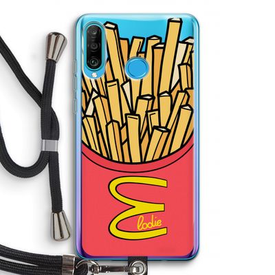 McElodie: Huawei P30 Lite Transparant Hoesje met koord