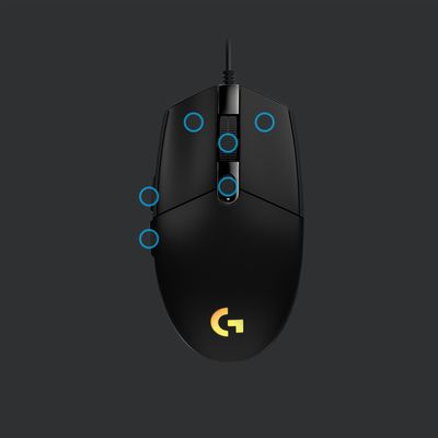 Logitech G203 LIGHTSYNC gaming muis