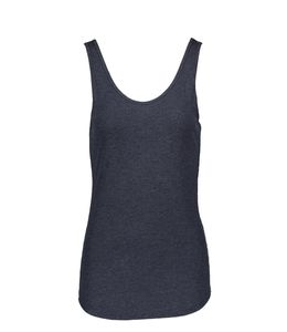 HANRO Dames Cotton Seamless Tank top Deep Navy 071604