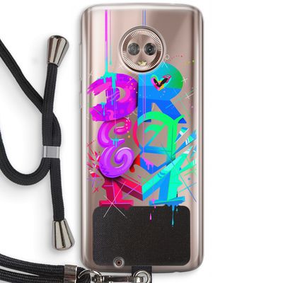 Dream: Motorola Moto G6 Transparant Hoesje met koord