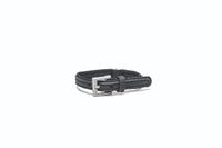 Beeztees Balacron Ax kunstleer zwart halsband hond 31-39cm x 20mm