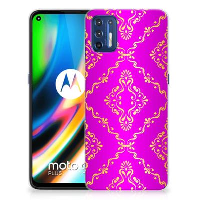Siliconen Hoesje Motorola Moto G9 Plus Barok Roze