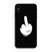 Middle finger black: iPhone XS Biologisch afbreekbaar hoesje