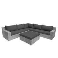 7-persoons Loungeset Colorado Blended Grey met antraciet kussens - thumbnail