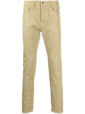 Purple Brand jean P001 skinny à fini verni - Marron