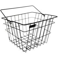 Steco draadmand vintage staal mat zwart