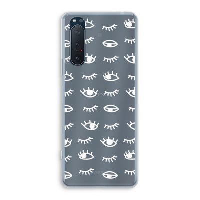 Eye pattern #3: Sony Xperia 5 II Transparant Hoesje