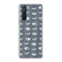 Eye pattern #3: Sony Xperia 5 II Transparant Hoesje