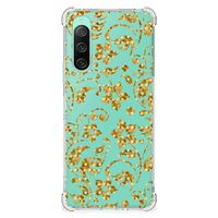 Sony Xperia 10 V Case Gouden Bloemen