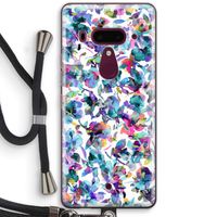 Hibiscus Flowers: HTC U12+ Transparant Hoesje met koord