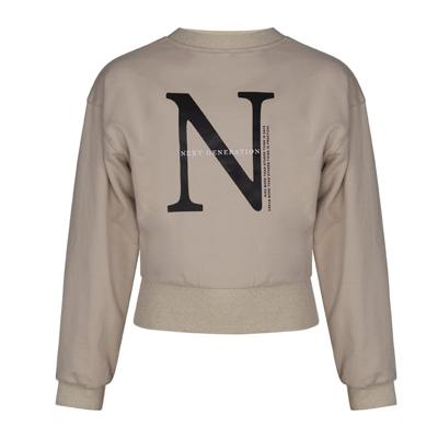 KIEstone winter sweater meisjes - zand - Marieke