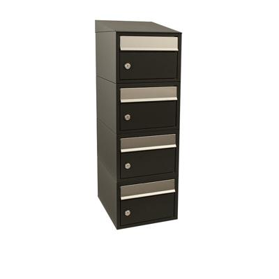 Stoer! Brickset 4-Hoog Met Dak Zwart - 40215070_1x4d