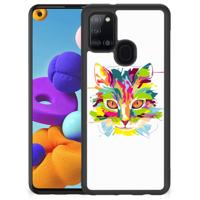 Samsung Galaxy A21s | Bumper Hoesje | Cat Color