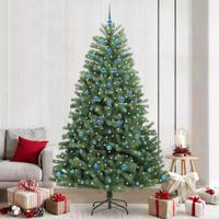VidaXL Kunstmatige inklapbare kerstboom groen 240 cm pvc en metaal