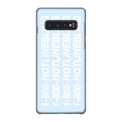 Hotline bling blue: Samsung Galaxy S10 4G Volledig Geprint Hoesje
