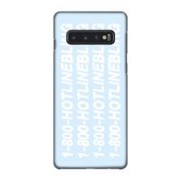Hotline bling blue: Samsung Galaxy S10 4G Volledig Geprint Hoesje