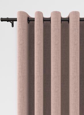 Orkney ringgordijn - Dusty Pink met ringen