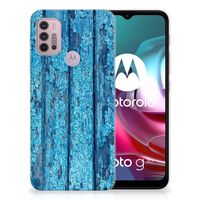 Motorola Moto G30 | G10 Bumper Hoesje Wood Blue
